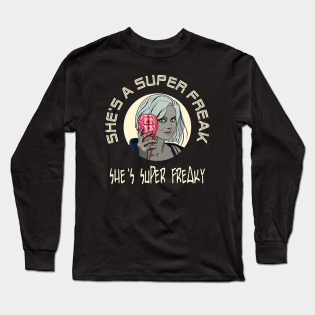 Superfreak. Ideal for Halloween Long Sleeve T-Shirt by Slap Cat Designs